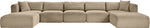 Shaggy - Fabric 7 Piece Modular Sectional With 2 Ottomans