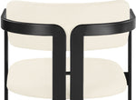 Aurum - Vegan Leather Upholstered Counter Stool With Graphite Black Base
