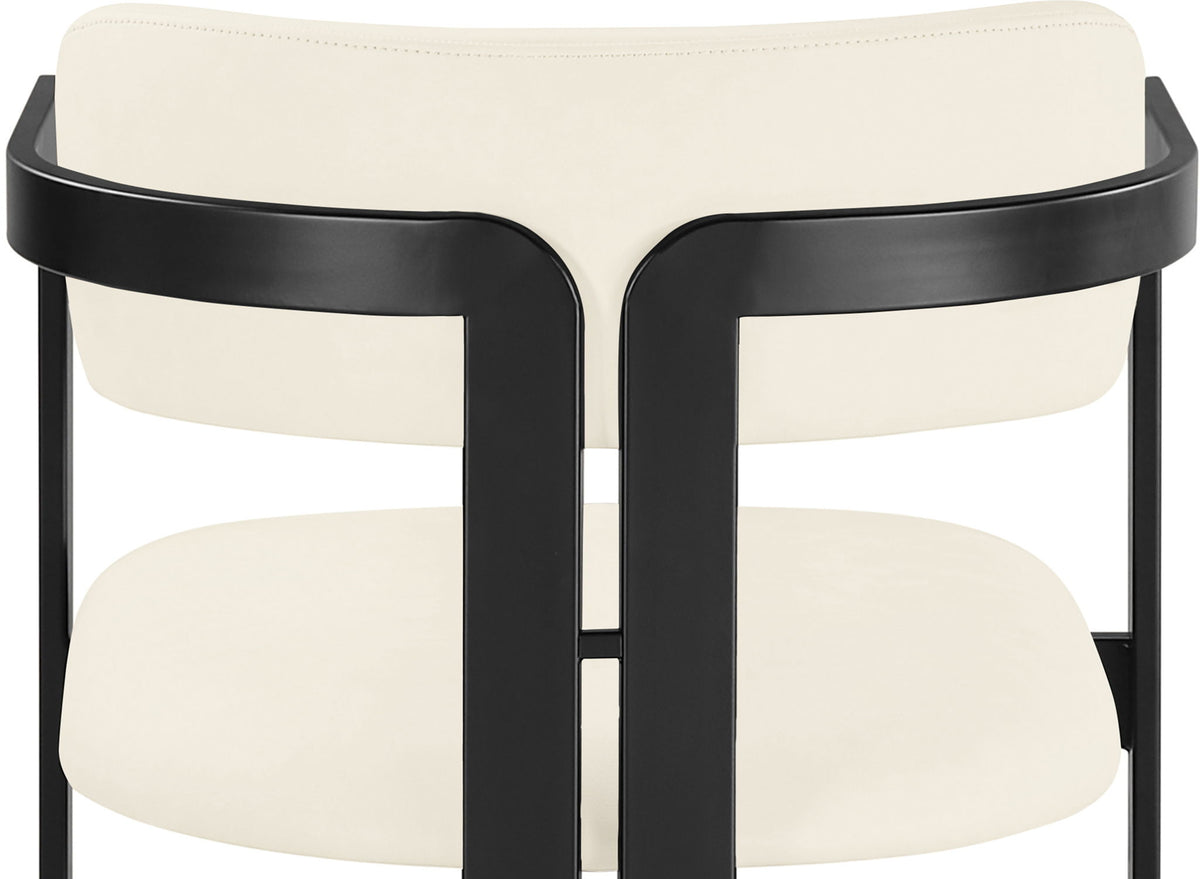 Aurum - Vegan Leather Upholstered Counter Stool With Graphite Black Base