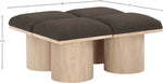 Pavilion - 4 Piece Modular Bench With Natural Base