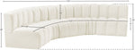 Arc - Velvet 5 Piece U-Shaped Modular Sofa