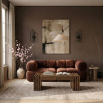 Orin - Velvet Performance Fabric Upholstered 2 Piece Modular Sofa (2 Corner Chairs)