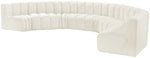 Arc - Velvet 8 Piece U-Shaped Modular Sofa