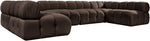 Orin - U-Shaped Velvet 6 Piece Modular Sectional