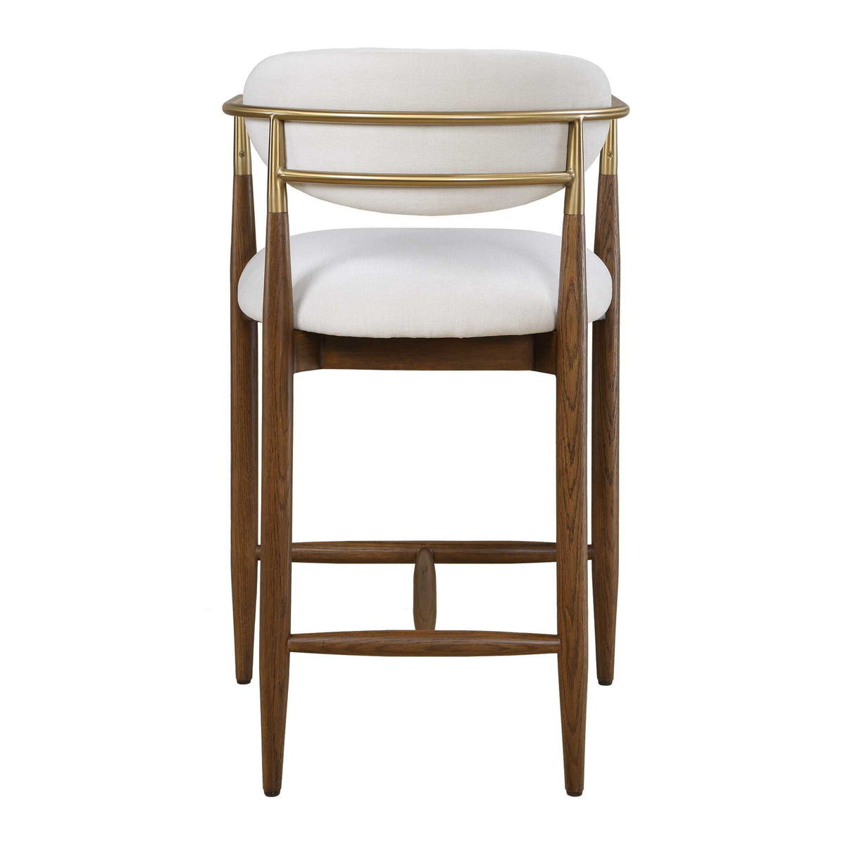 Moxie - Counter Stool - Walnut / White