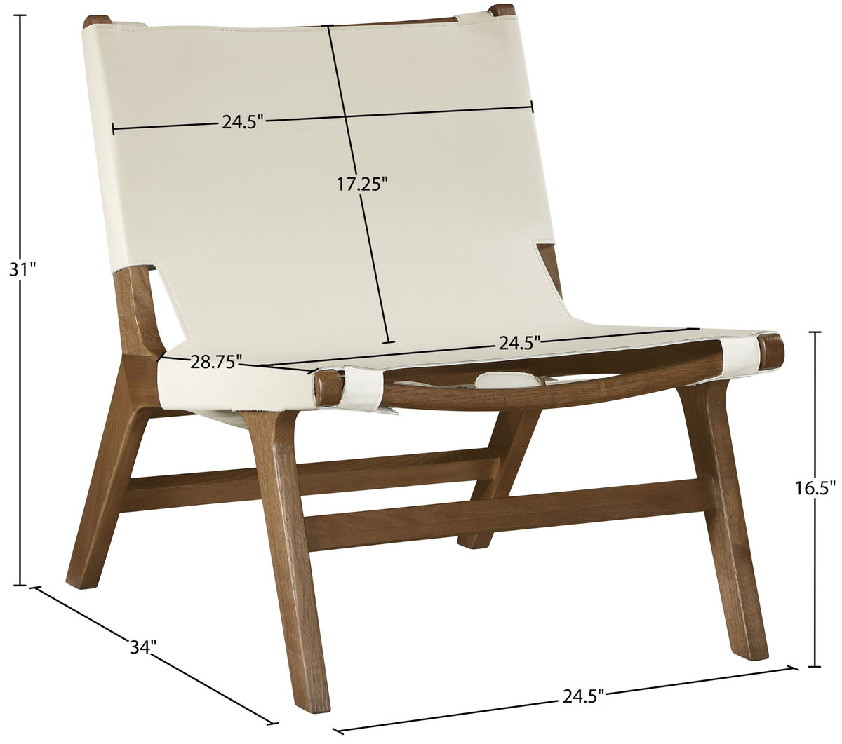 Rawlins - Accent Chair - Walnut Frame