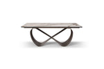 9305 - Dining Table - White / Dark Brown