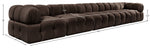Orin - Fabric Velvet 5 Piece Modular Sofa