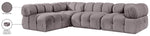 Orin - Fabric Velvet 4 Piece Modular Sectional