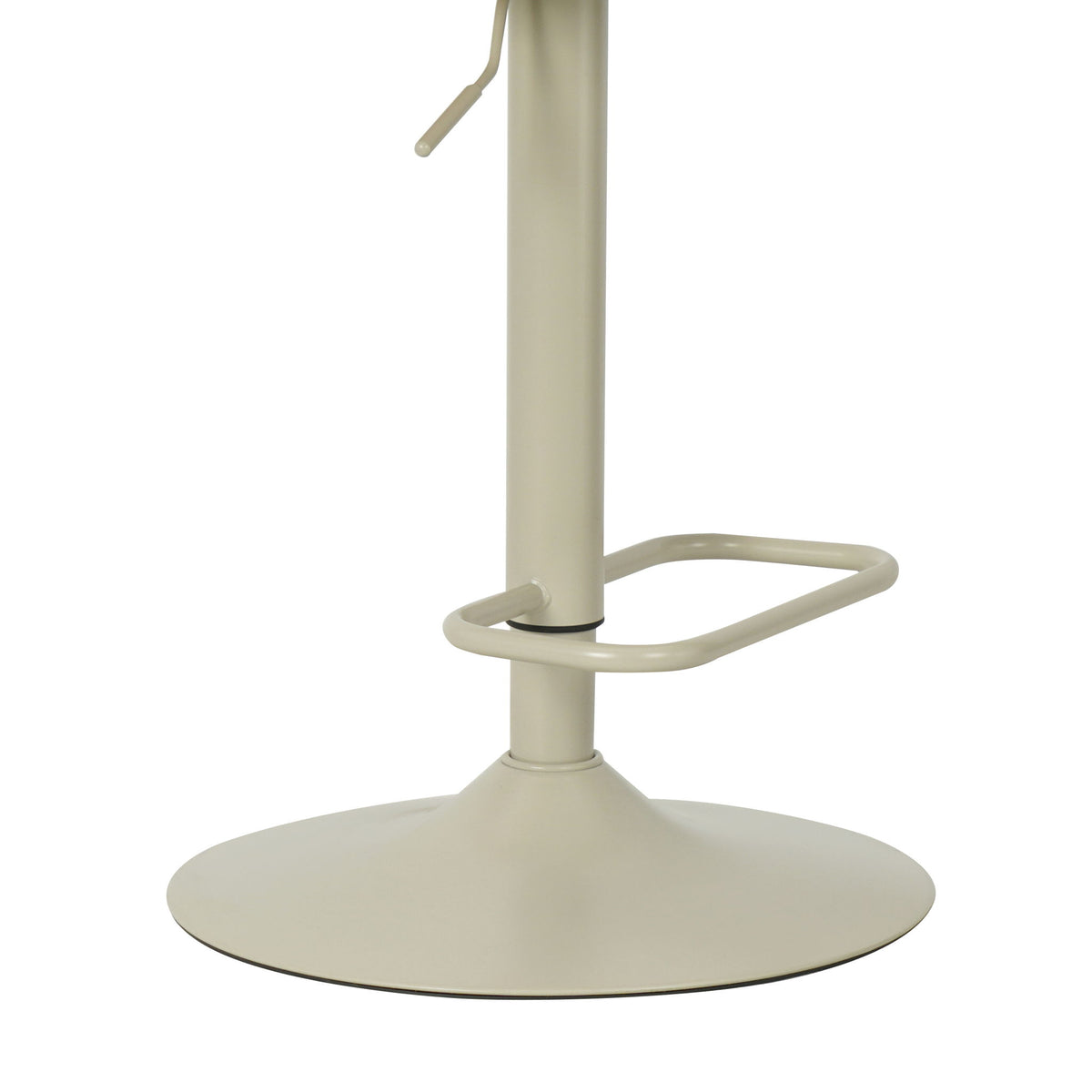 Leland - Adjustable Swivel Curved Back Wood Bar Stool With Faux Leather Seat