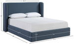 Kendall - Linen Textured Fabric Upholstered Bed