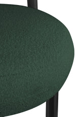 Bordeaux - Boucle Fabric Accent Chair With Black Legs
