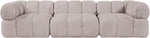 Orin - Velvet Performance Fabric Upholstered 3 Piece Modular Sofa
