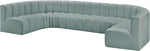 Arc - Faux Leather Modular U-Shaped Sectional