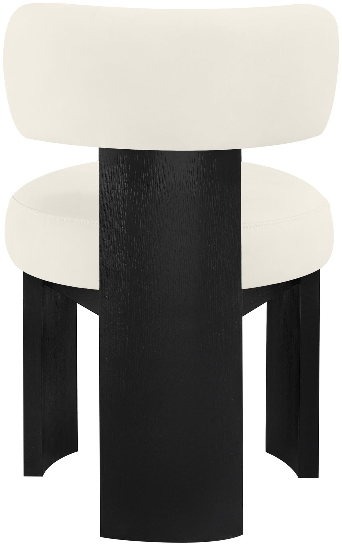 Atelier - Vegan Leather Upholstered Dining Chair (Set of 2) - Black Frame