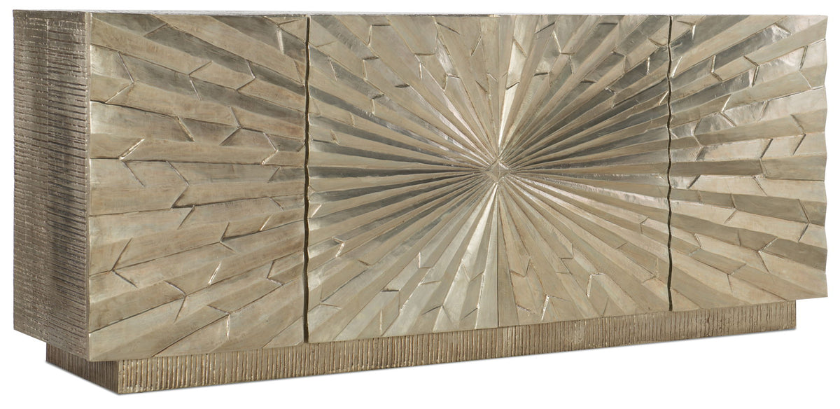 Home Accent - 78" Big Bang Entertainment Console - Silver