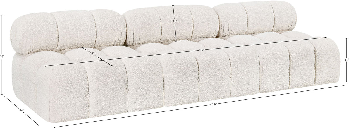 Ames - 3 Seat Modular Armless Sofa