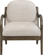 Helmsley - Performance Fabric Upholstered Accent Chair - Brown Frame