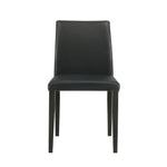 Elyza - Full Back Top Grain Leather Upholstered Wood Dining Chairs (Set of 2)