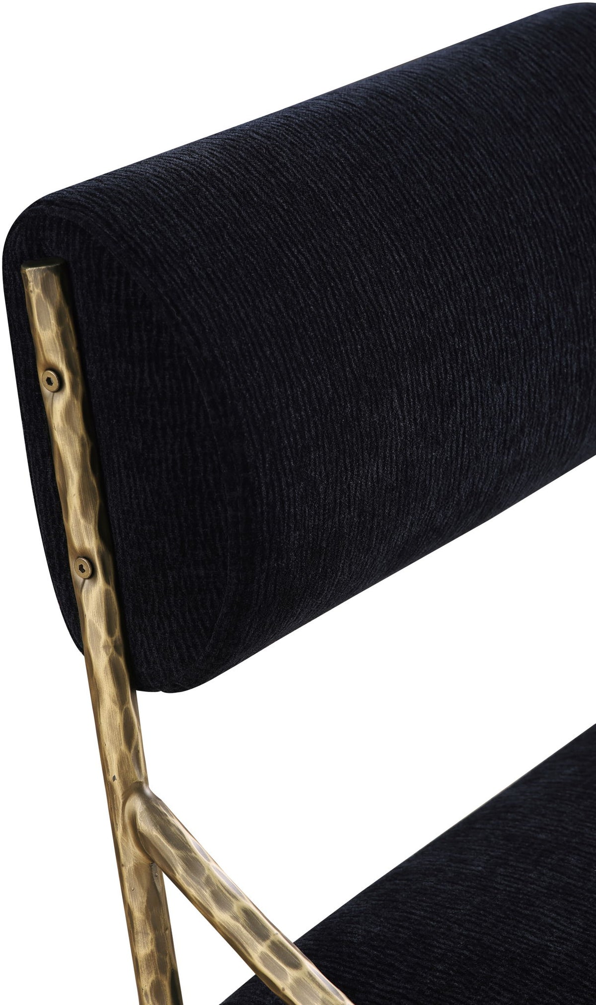 Bastille - Upholstered Dining Side Chair (Set of 2) - Brass Frame