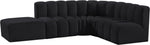 Arc - Velvet 5 Piece Corner Modular Sofa
