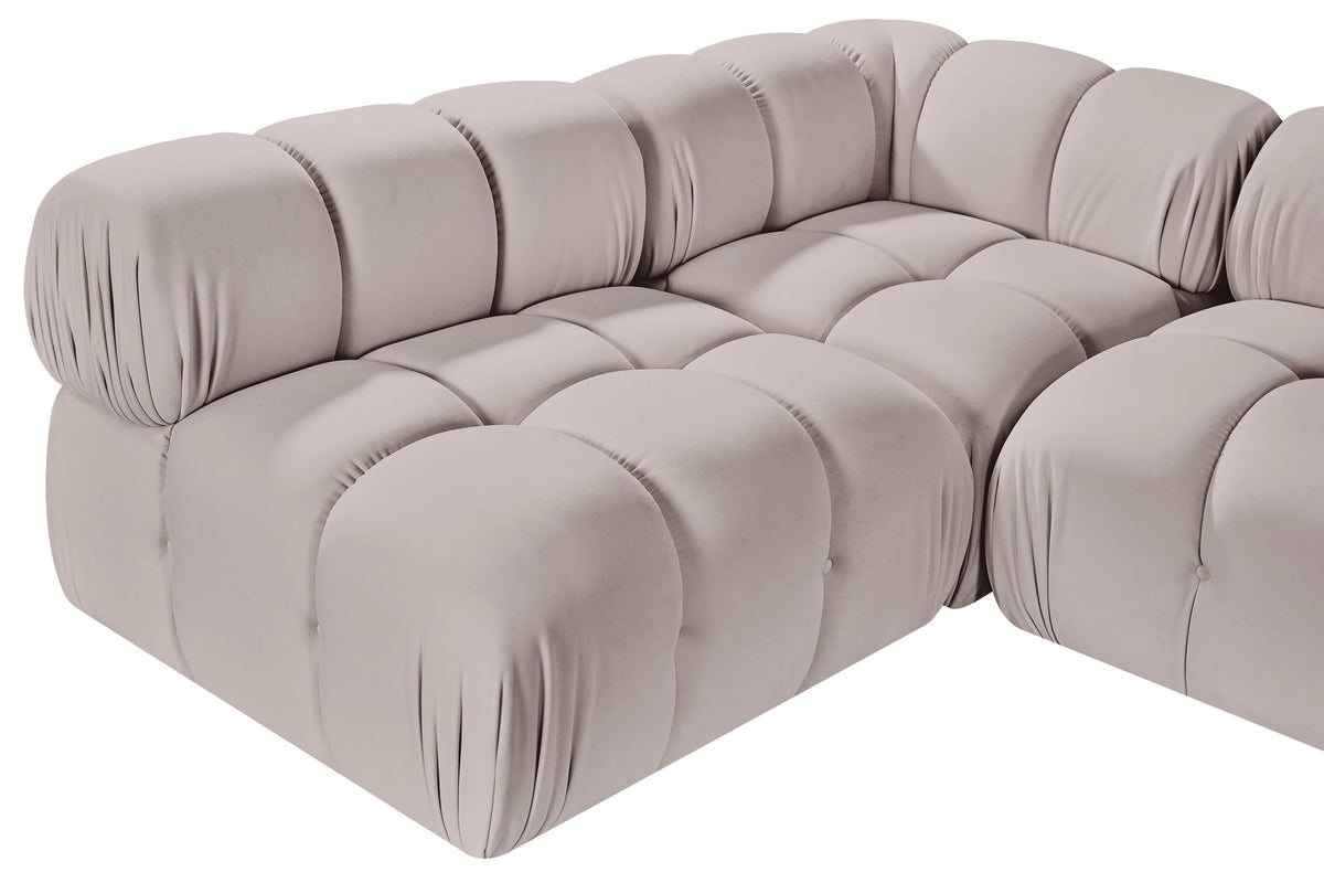 Orin - Velvet 5 Piece Modular Sectional