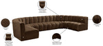 Arc - Velvet Modular U-Shaped Sectional