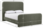 Fira - Chenille Fabric Upholstered Bed
