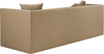 Everett - Vegan Leather 88.5" Upholstered Sofa - Tan
