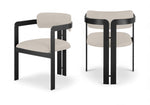 Aurum - Vegan Leather Upholstered Dining Chair (Set of 2) - Taupe