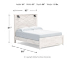 Gerridan - Panel Bed With Sconces