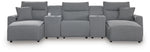 Modmax II - Reclining Sectional - Salt And Pepper