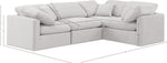 Indulge - Velvet 4 Piece Modular Corner Sectional