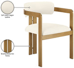 Aurum - Vegan Leather Upholstered Dining Chair With Brushed Brass Base (Set of 2)