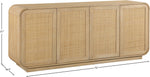 Windsor - 72" Rubberwood Sideboard / Buffet - Natural