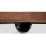 Lincoln - Square Coffee Table With Casters - Warm Walnut