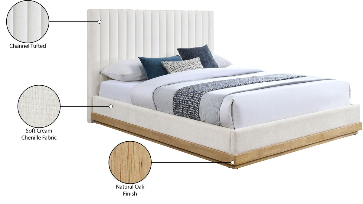 Emmet - Fabric Bed - Light Brown Base