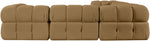 Orin - Velvet 5 Piece Modular Corner Sectional