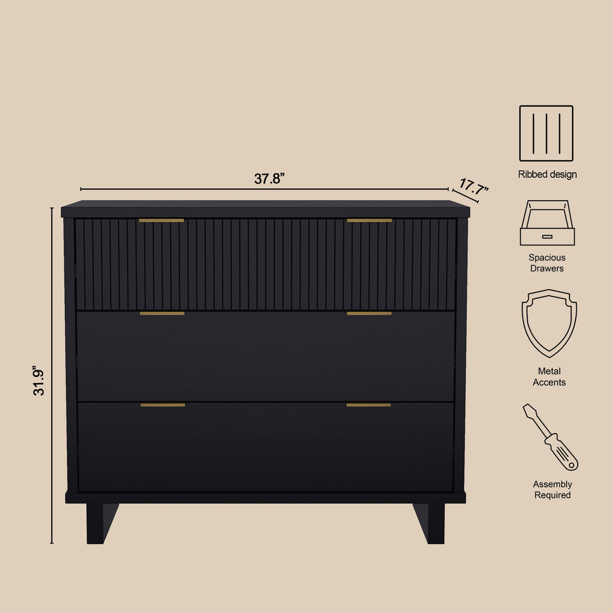 Manhattan Elara - Solid Wood Dresser