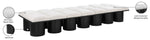 Pavilion - 14 Piece Modular Bench With Black Base