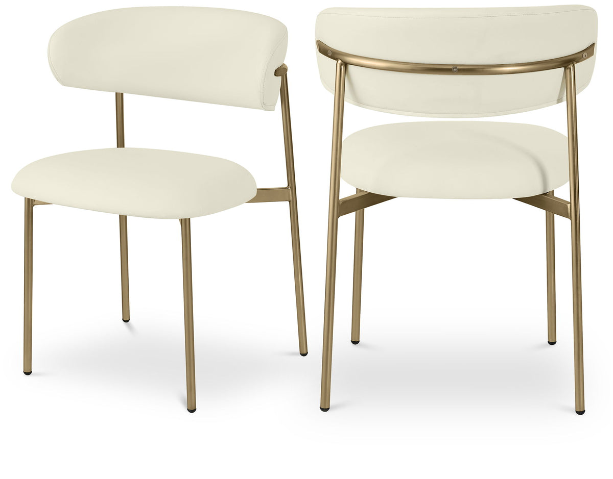 Lupita - Dining Chair With Brushed Gold Legs (Set of 2)
