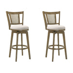 Isla - 26" Putty Brown Counter Height Rubberwood Swivel Barstool