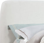 Rigby - Linen Bed With Black Base