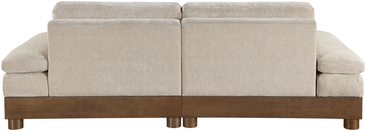 Turin - Chenille Fabric Upholstered Modular Sectional - Taupe