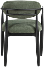 Riccio - Fabric Dining Arm Chair (Set of 2) - Black Frame