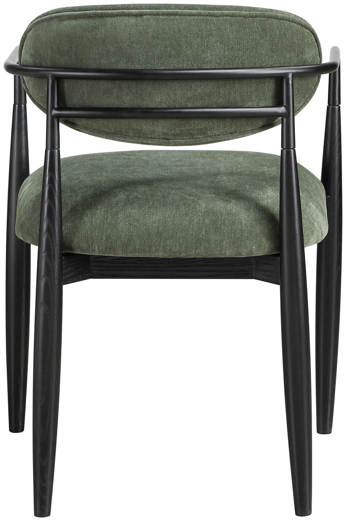 Riccio - Fabric Dining Arm Chair (Set of 2) - Black Frame