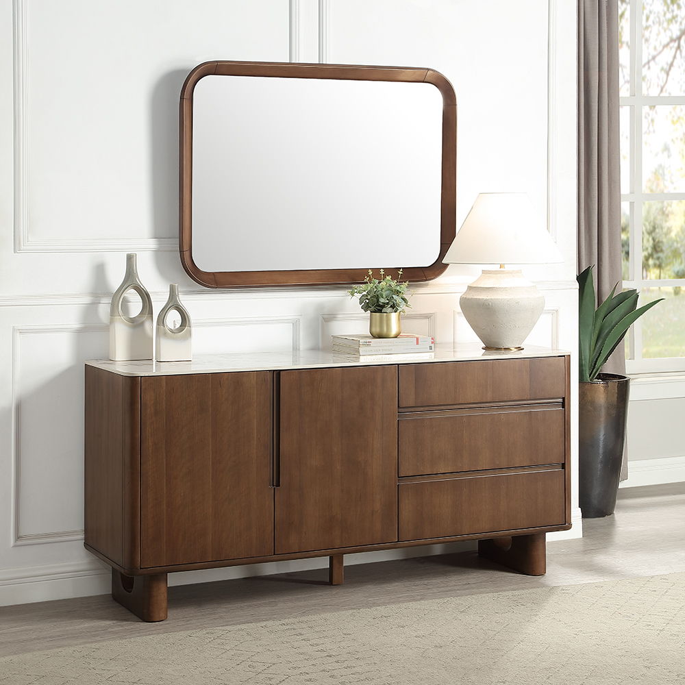 Harvey - Server With Ceramic Top - Walnut