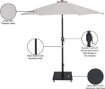 Fiji - Aluminum Patio Umbrella With Square Black Base