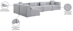 Cube - Linen 5 Piece Modular Sectional