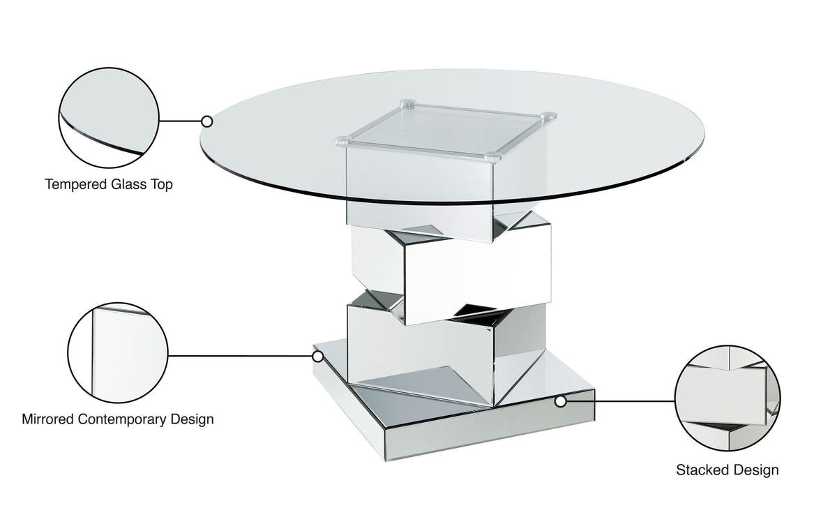 Haven - Dining Table - Silver